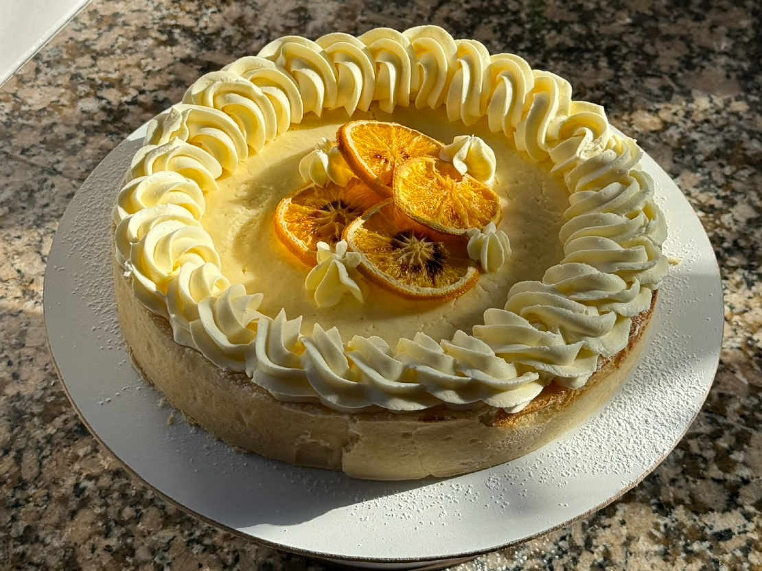 TARTA DE RICOTTA Y NARANJA