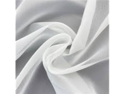 cubre organza blanco