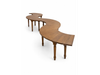Mesa Serpentina Madera Natural - 4 Módulos