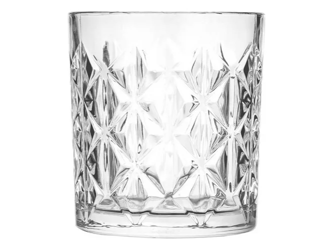 Vaso labrado vidrio