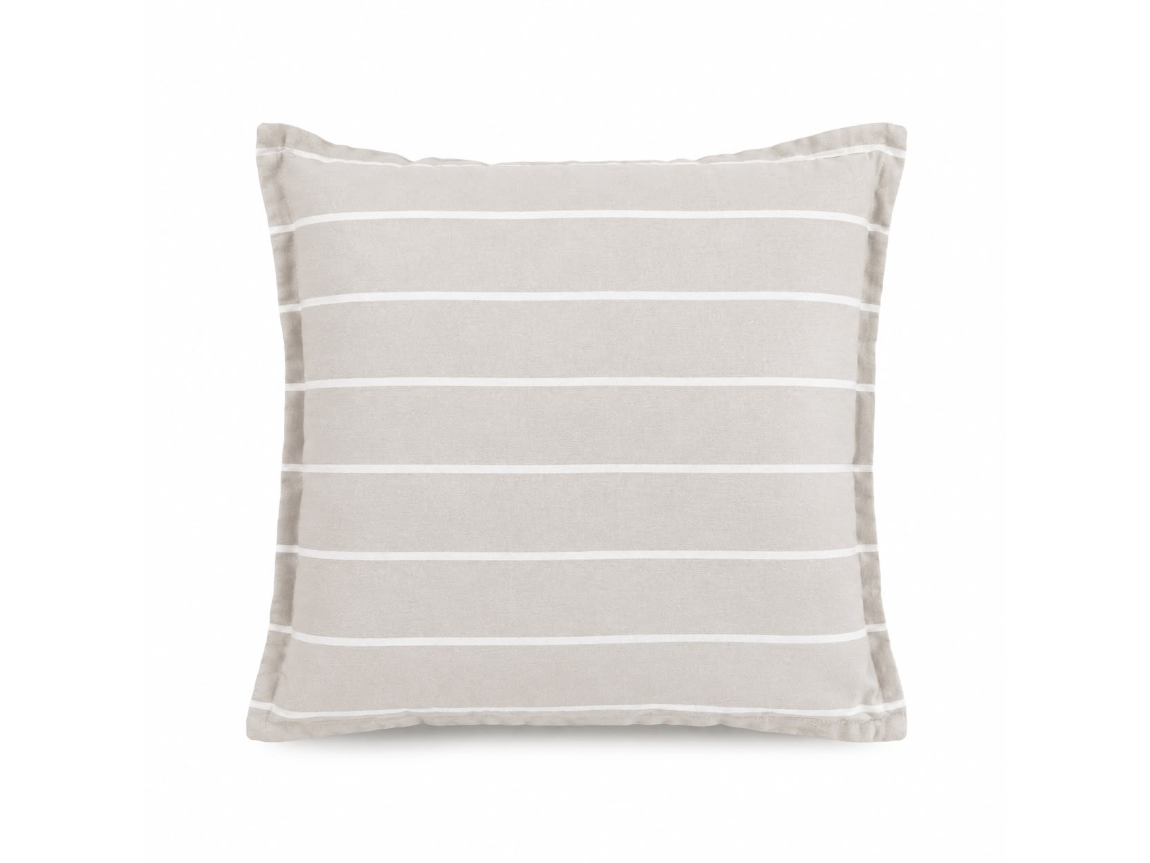 Almohadón Beige | Lineas Blancas