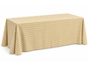 Mantel a Rayas Amarillo/Mostaza - Blanco