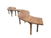 Mesa Serpentina madera natural - 4 módulos