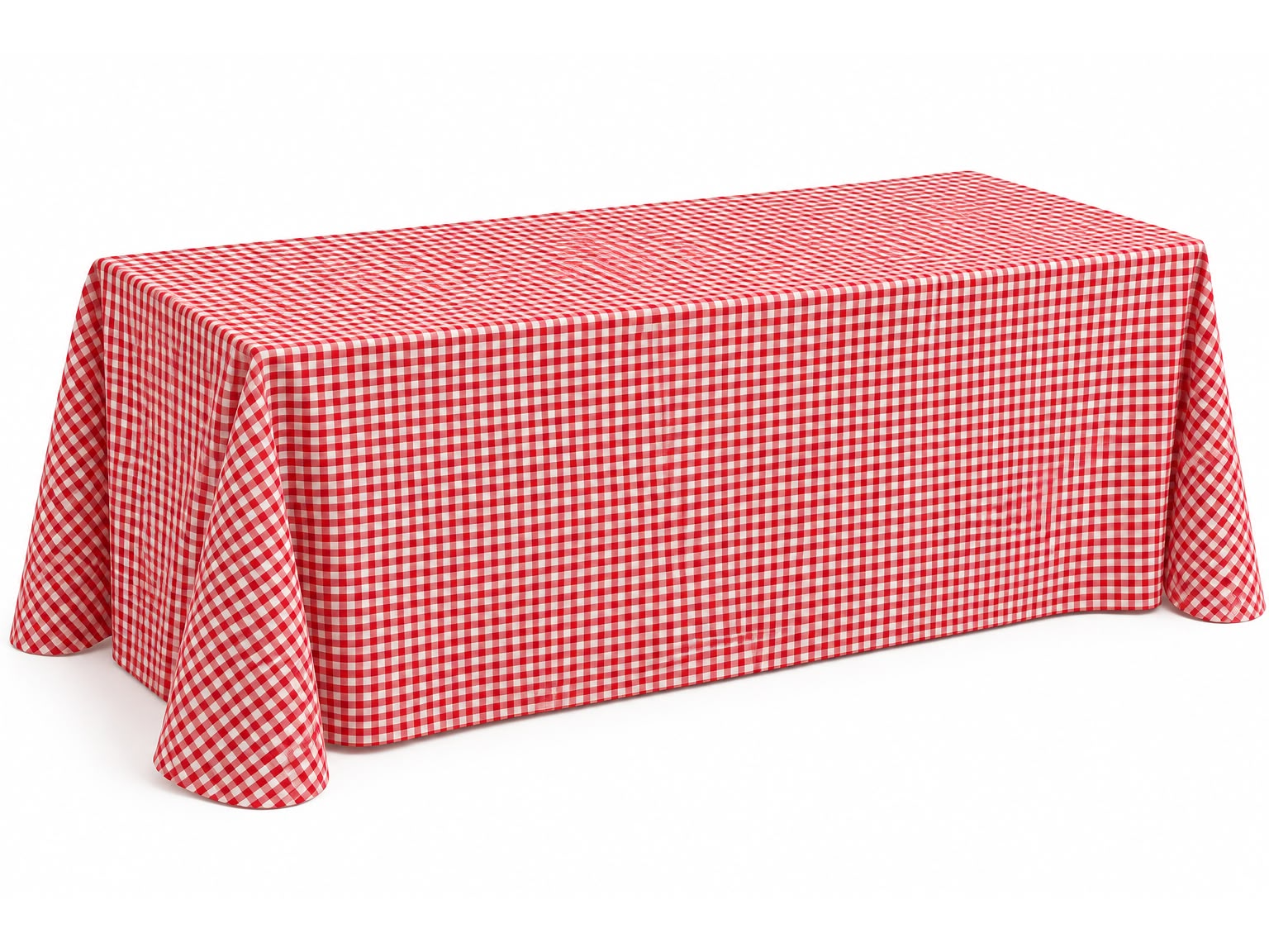 Mantel a Cuadros Rojo - Blanco