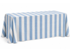Mantel a Rayas Celeste - Blanco