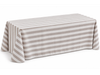 Mantel a Rayas Gris - Blanco