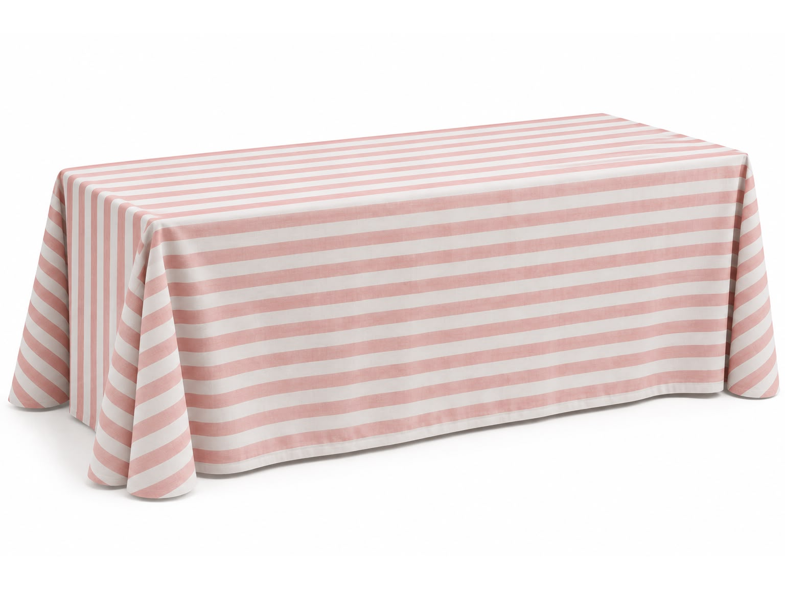 Mantel a Rayas Rosado - Blanco