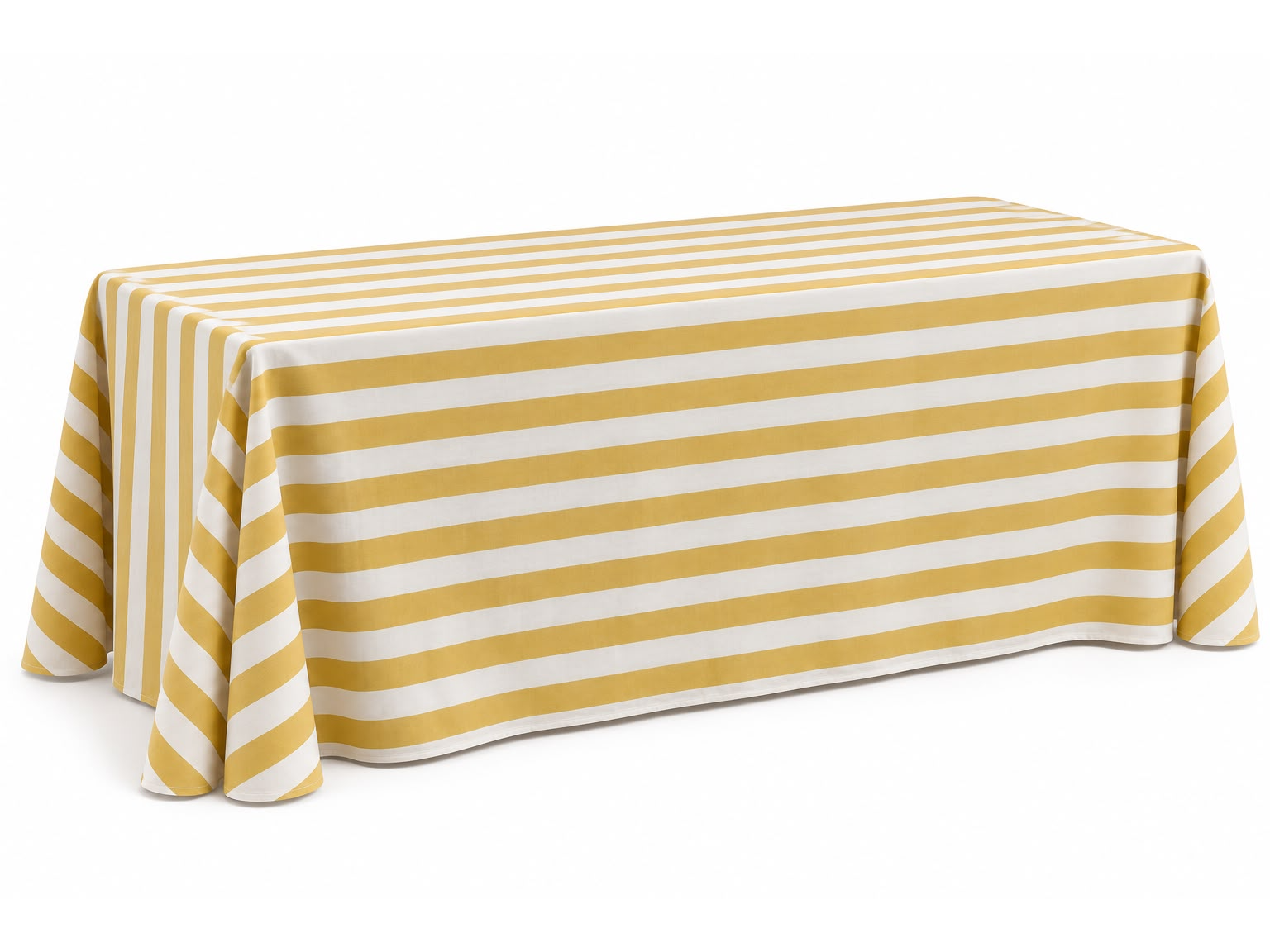 Mantel a Rayas Amarillo - Blanco