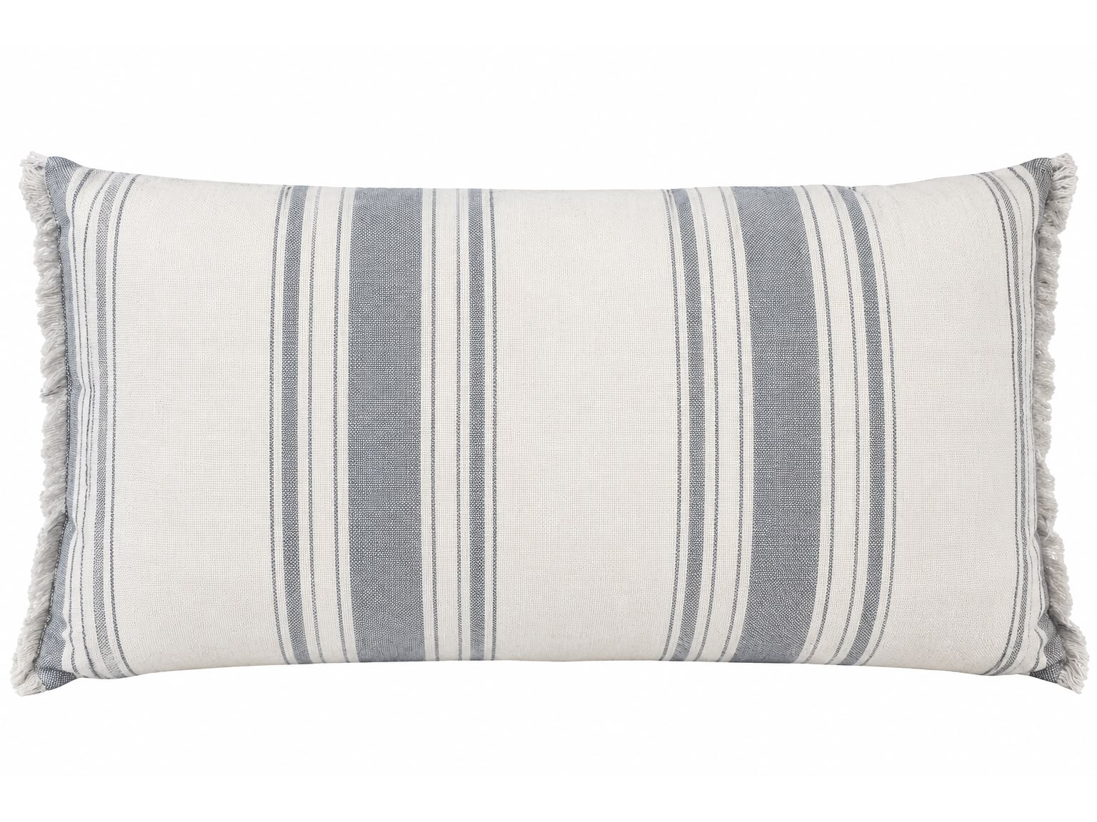 Almohadon Crema Detalles Gris