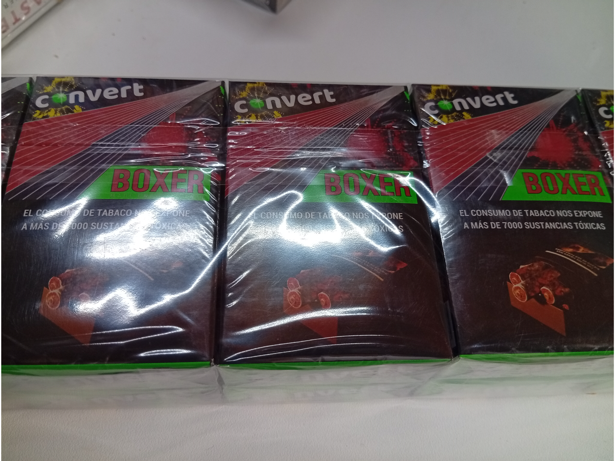 Cigarrillos boxer convertible