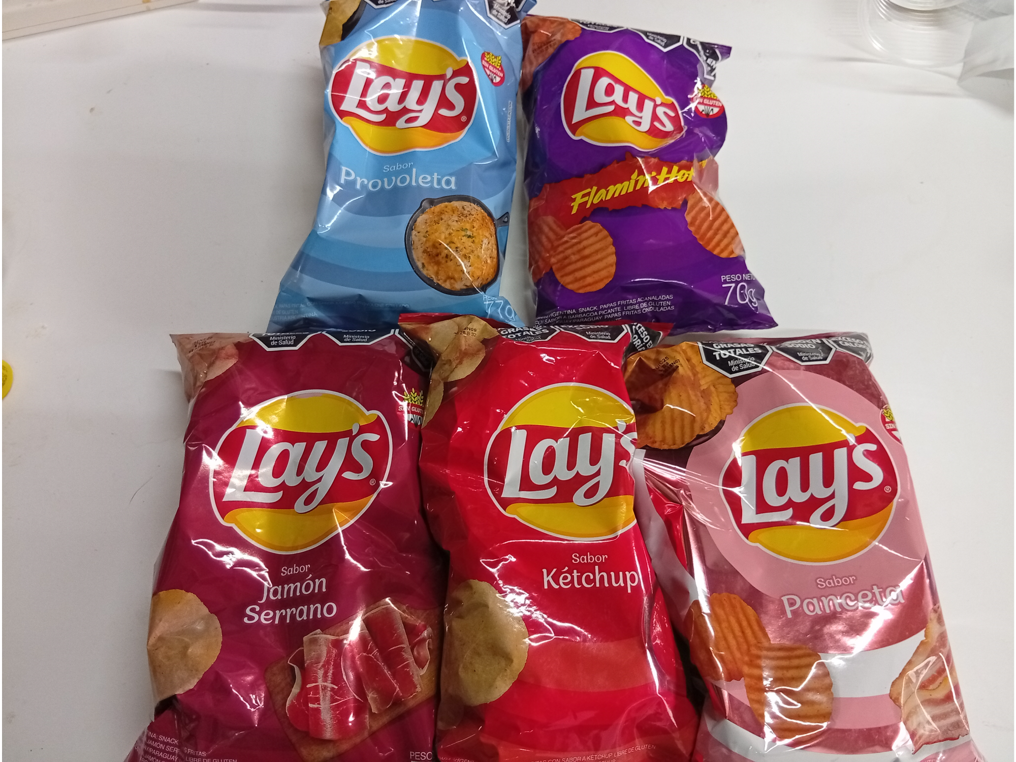 Papas lays saborizadas