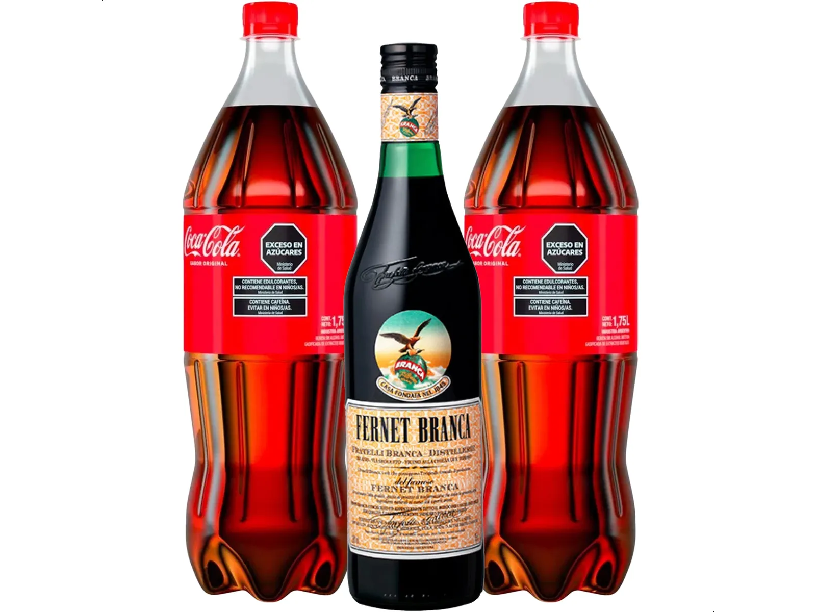FERNET 750 + 2 COCAS DE 1.5L