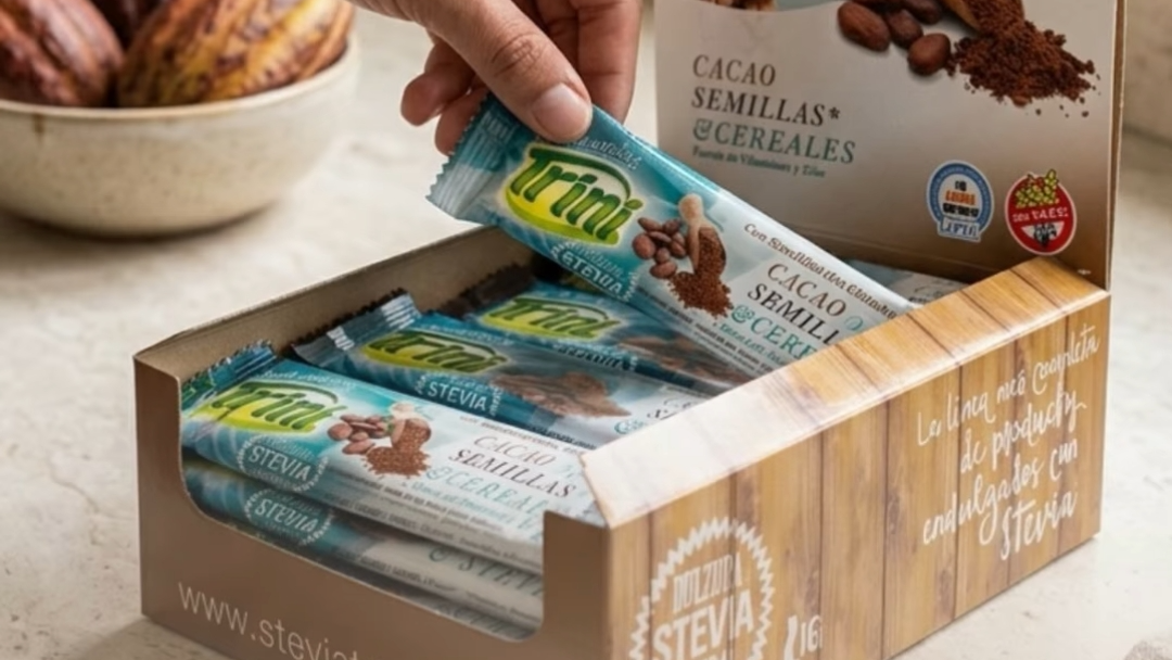 Barritas sin azúcar y sin tacc