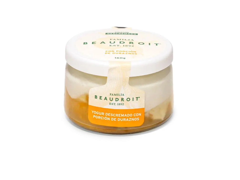 Yogur descremado durazno - 160 gr