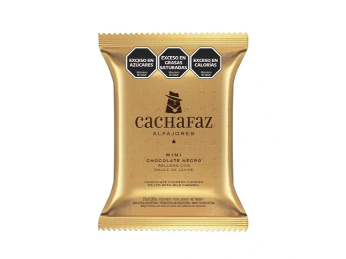 Alfajor de chocolate negro display x 12