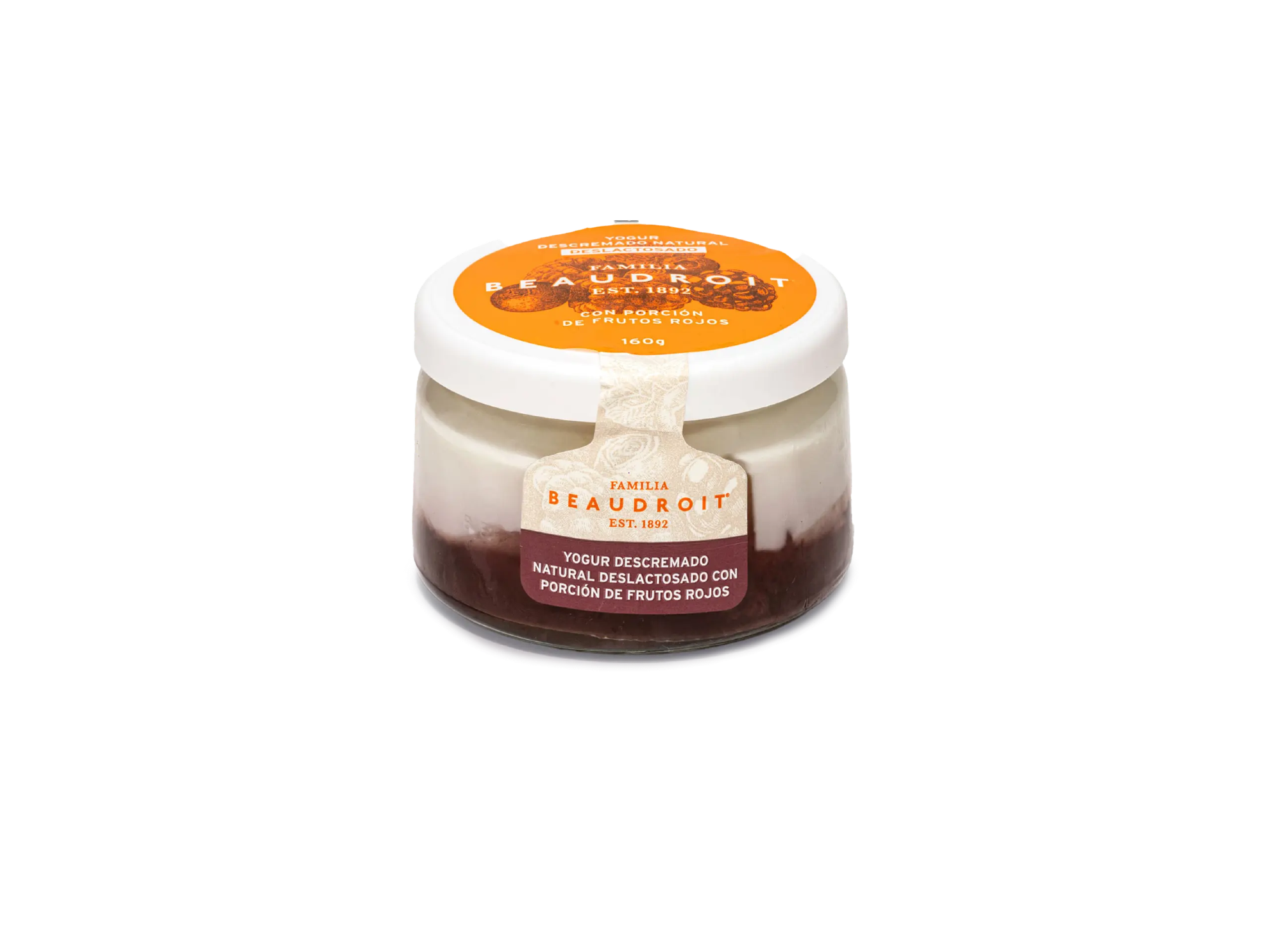 Yogur deslactosado frutos rojos - 160 gr