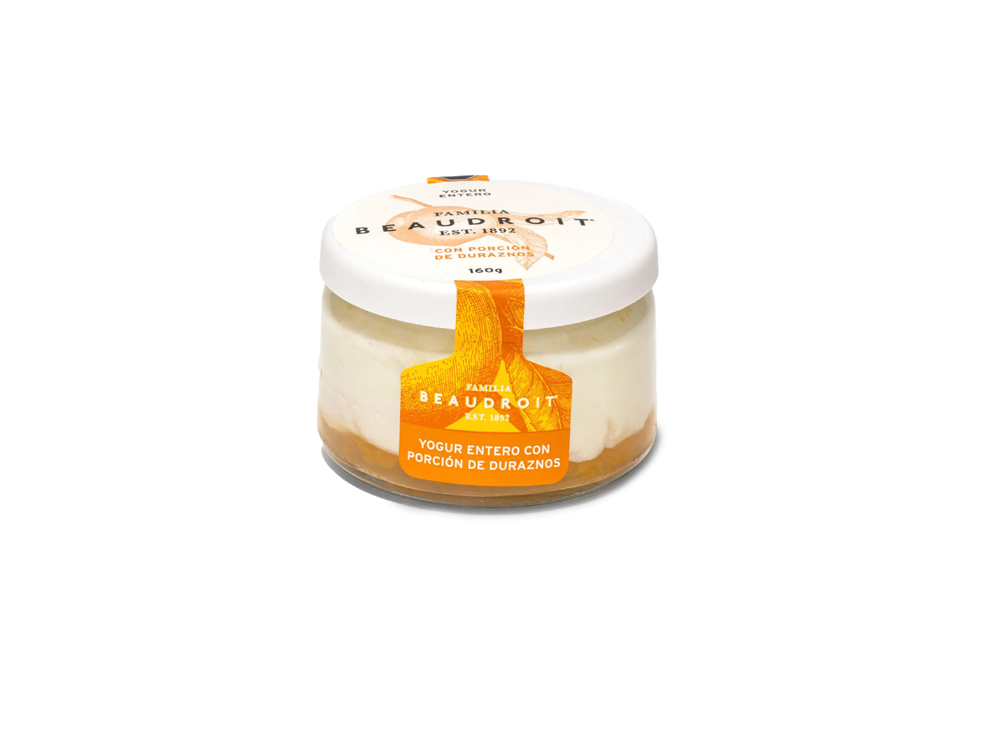 Yogur entero durazno - 160 gr