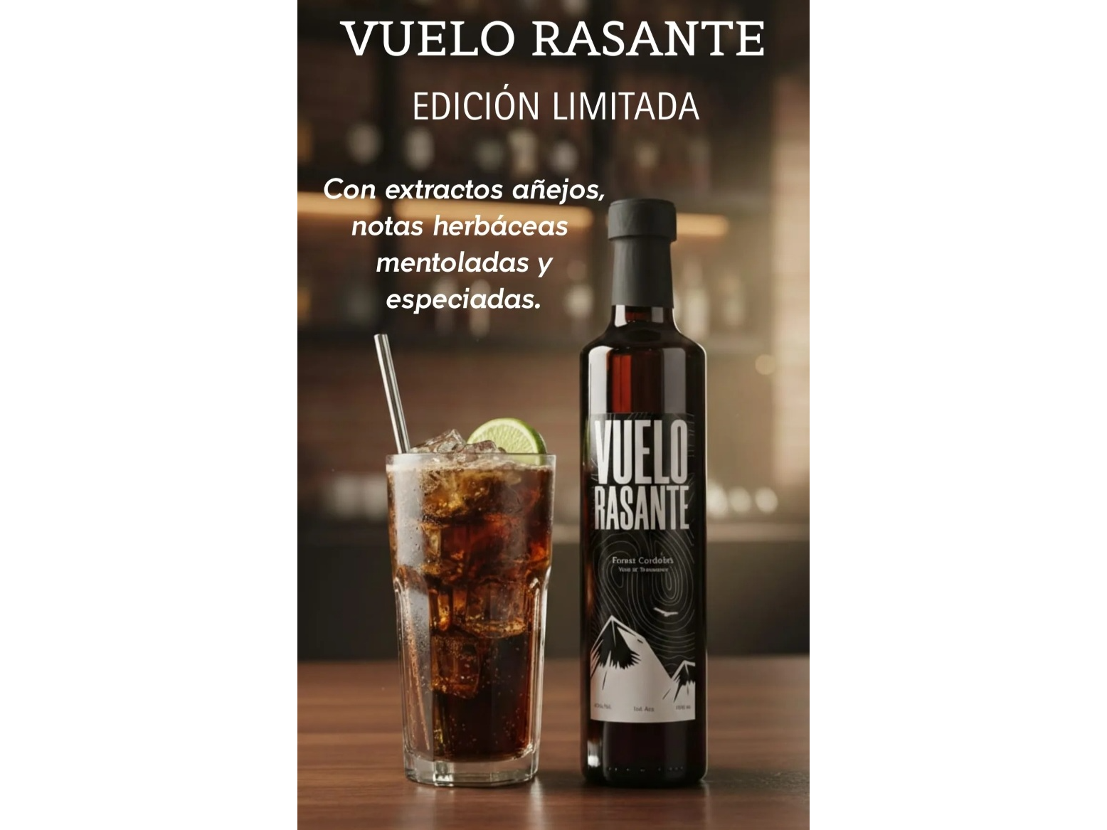 Fernet orgánico sin tacc Vuelo Rasante 500cc