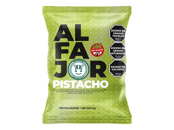 Alfajor de Pistacho Vegano X 12 UN Felices Las Vacas