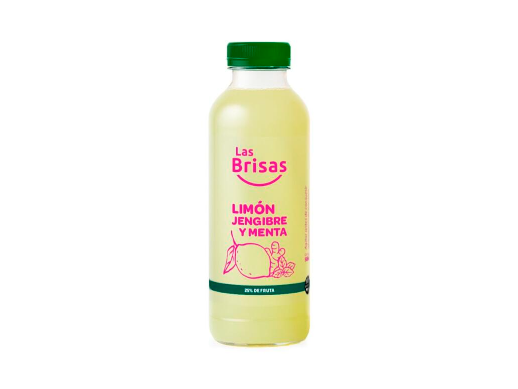 Jugo natural limón, jengibre y menta 500cc