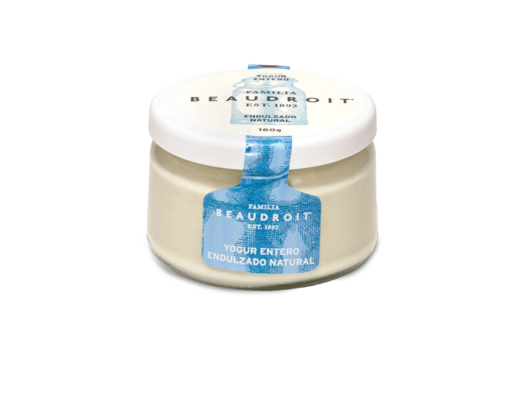 Yogur entero natural endulzado - 160 gr