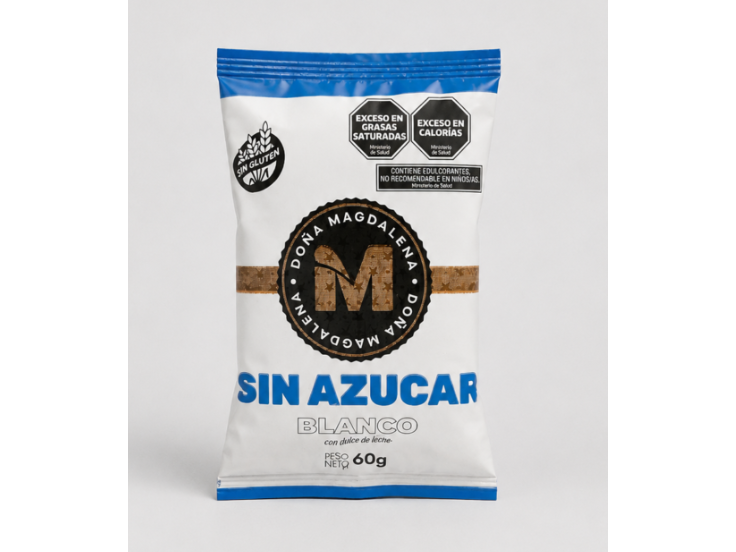 Alfajor De Chocolate Blanco Sin Azúcar X 12 Doña Magdalena