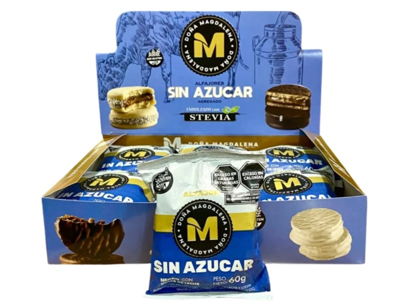 Alfajor De Chocolate Sin Azúcar X 12 UN Doña Magdalena