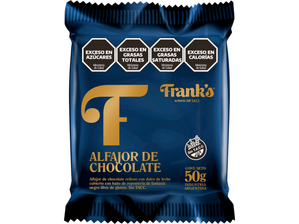 Alfajor de chocolate con DDL X 8 UN Frank´s de Distribuidora La Reina Orgánica Sin Tacc