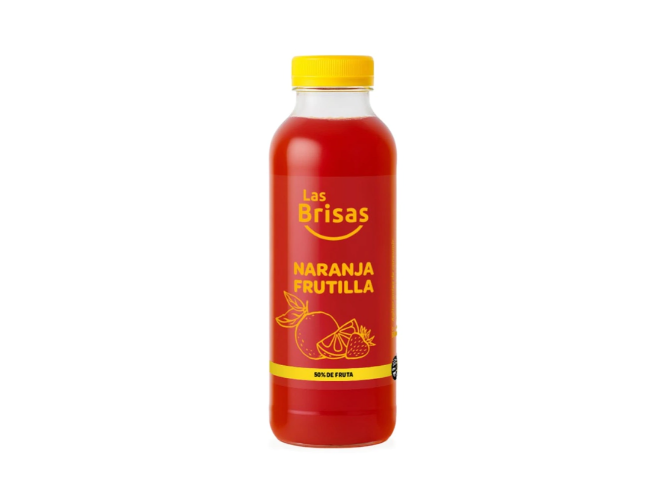 Jugo natural naranja y frutilla 500cc