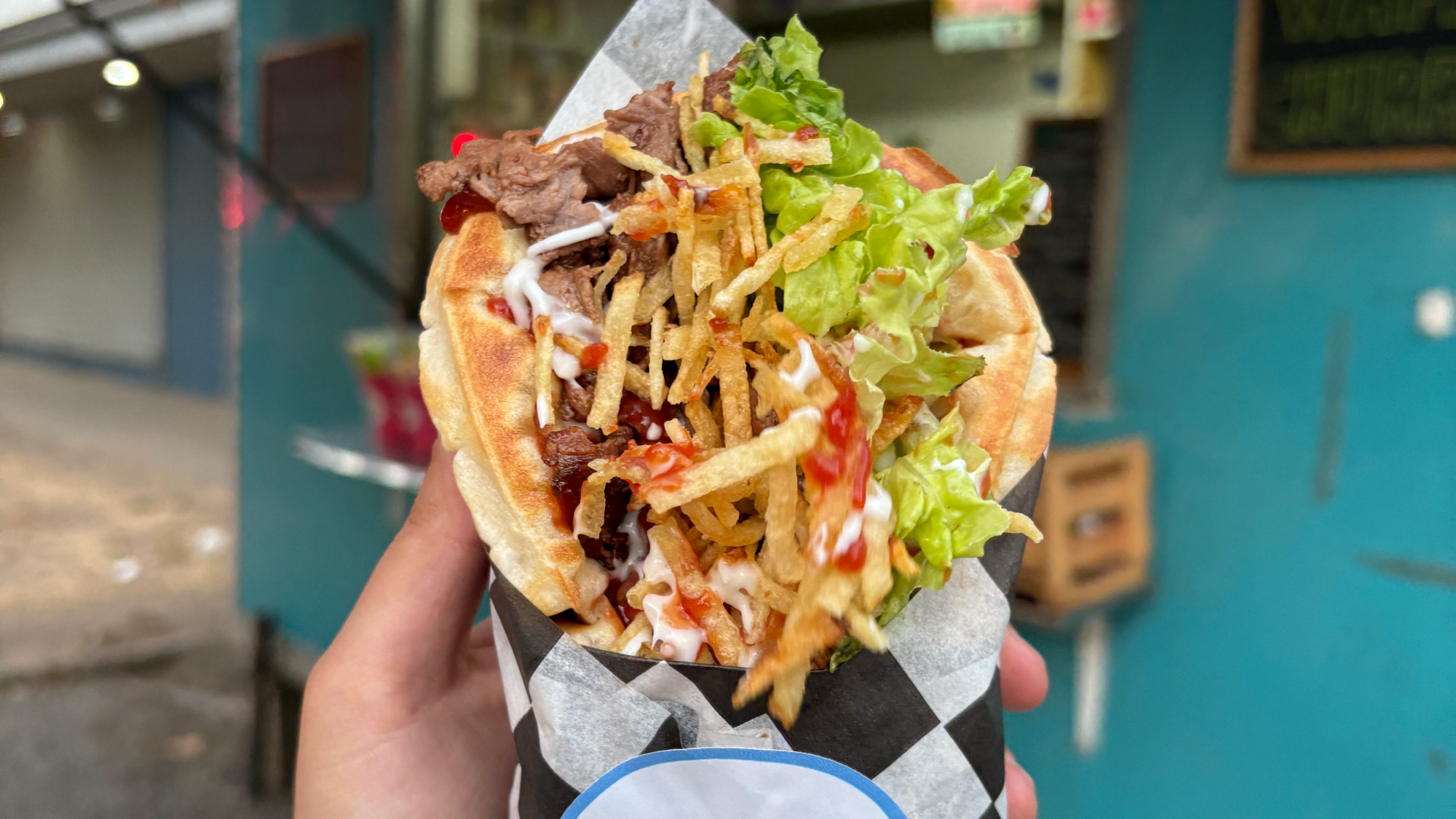 Waffles Salados