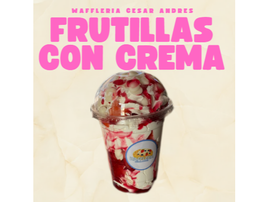 Frutillas con crema