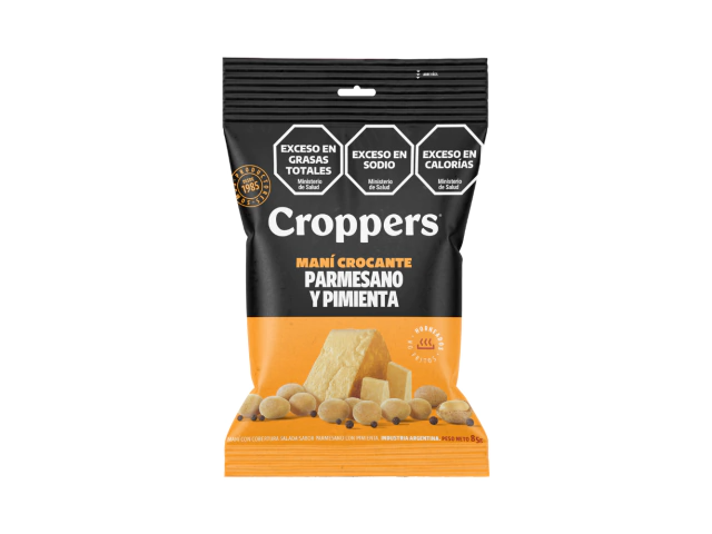 Croppers Maní Crocante Parmesano y Pimineta 85 g