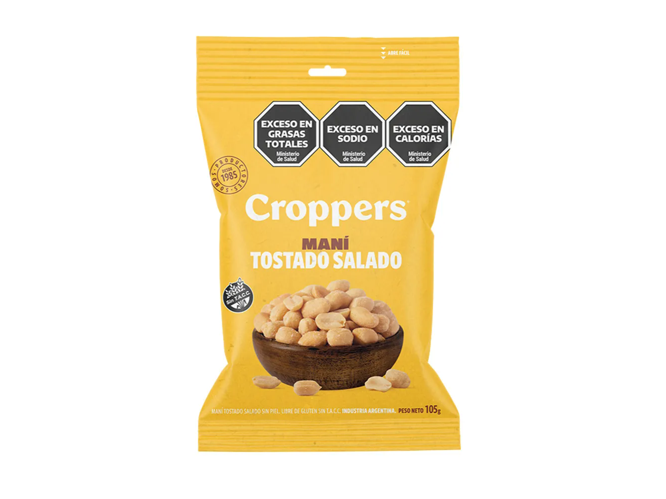 Croppers Maní Tostado Salado 105 g