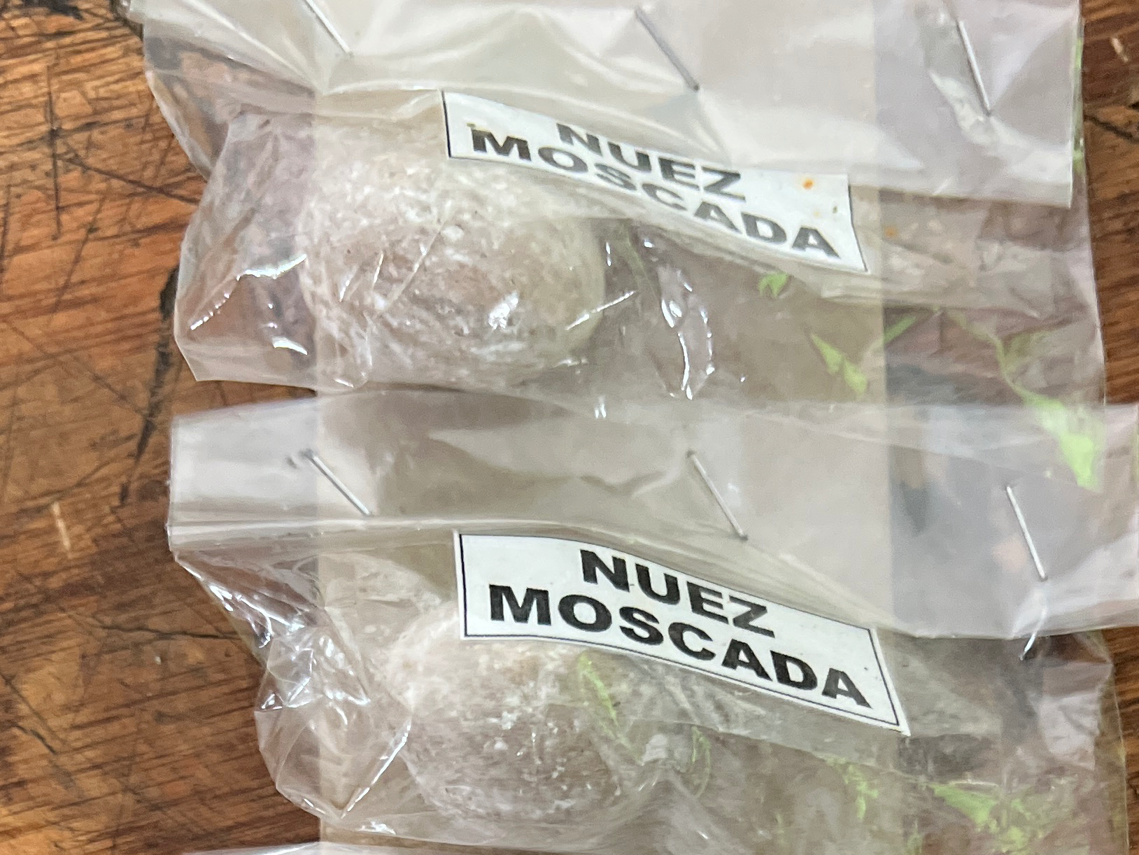 Nuez moscada en grano
