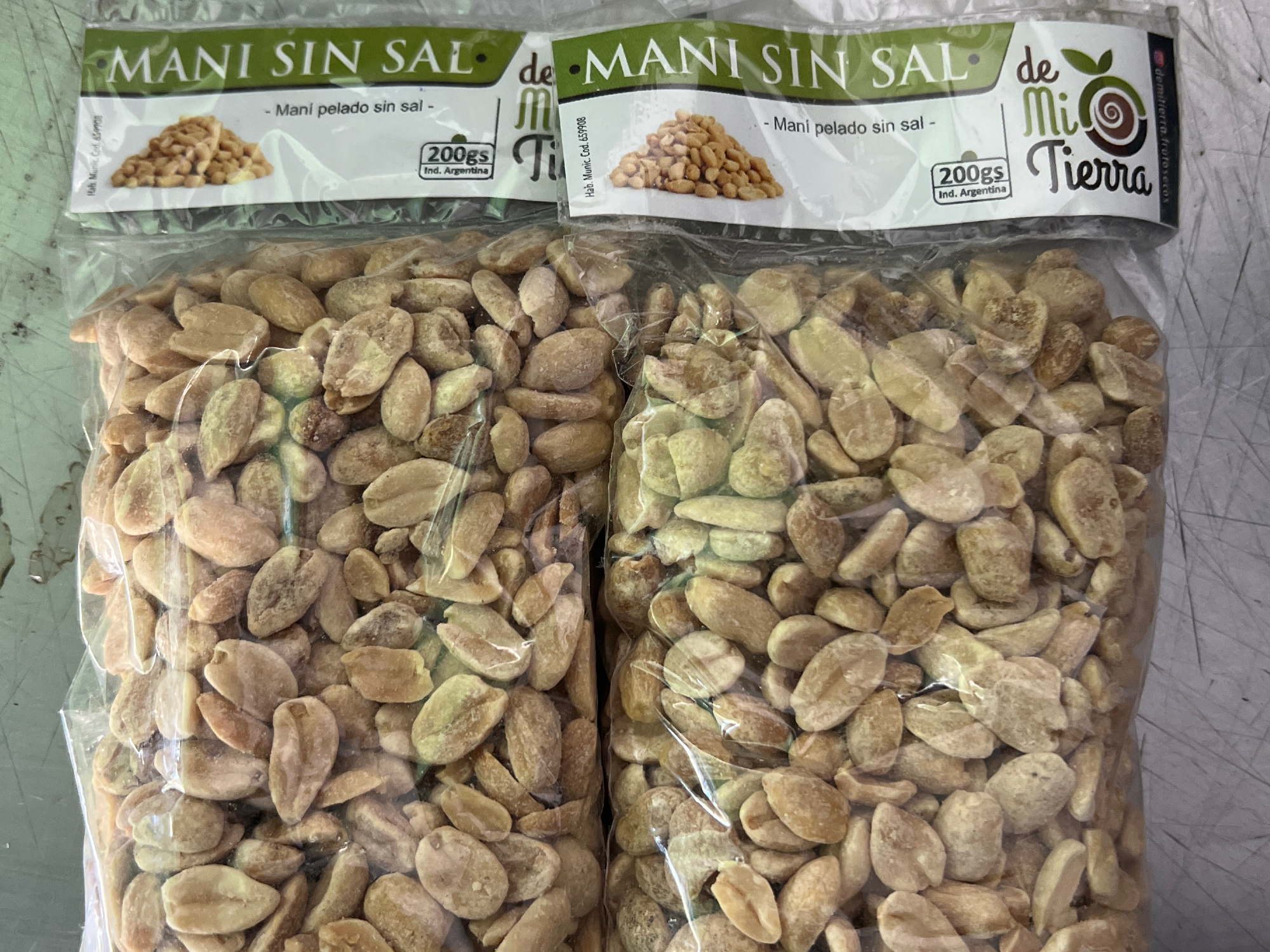 Maní sin sal