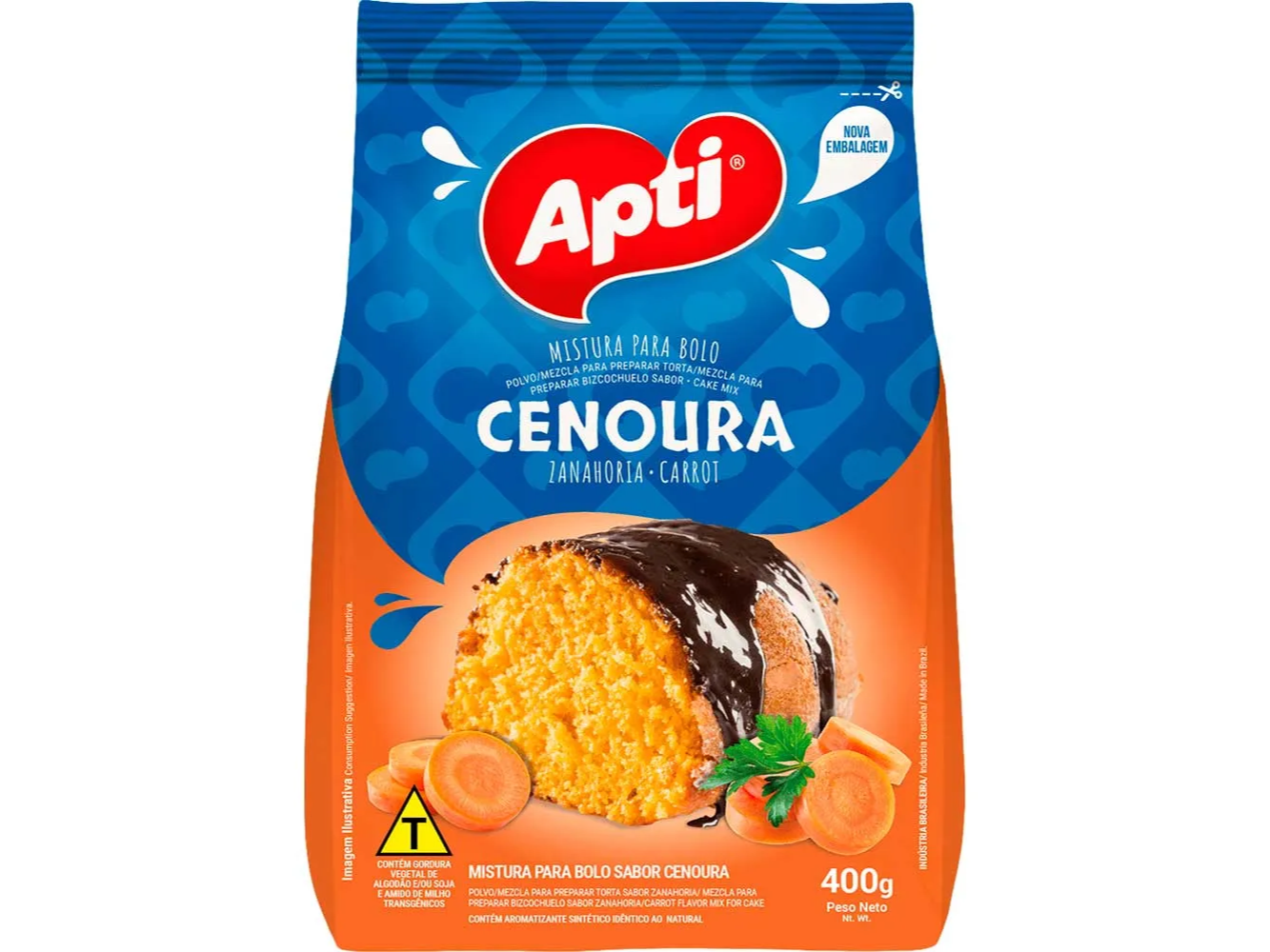 PREMEZCLA PARA TORTA DE ZANAHORIA APTI 400G