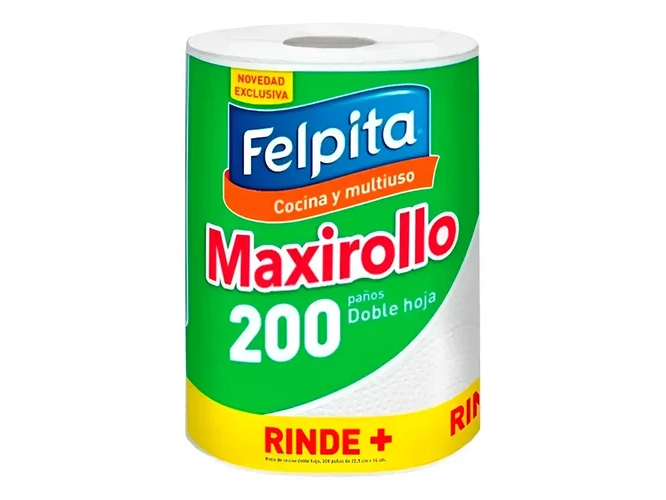 ROLLOS DE COCINA  FELPITA 200 HOJAS