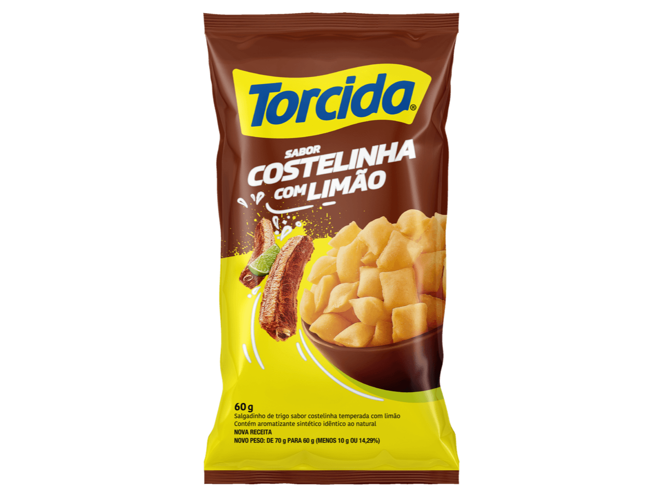 SNACK TORCIDA SABOR COSTILLA CON LIMÓN 60G