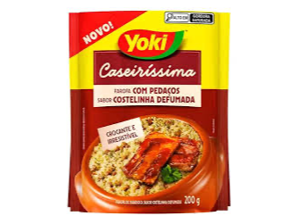 FAROFA YOKI CASERA CON TROZOS SABOR COSTILLA AHUMADA 200G
