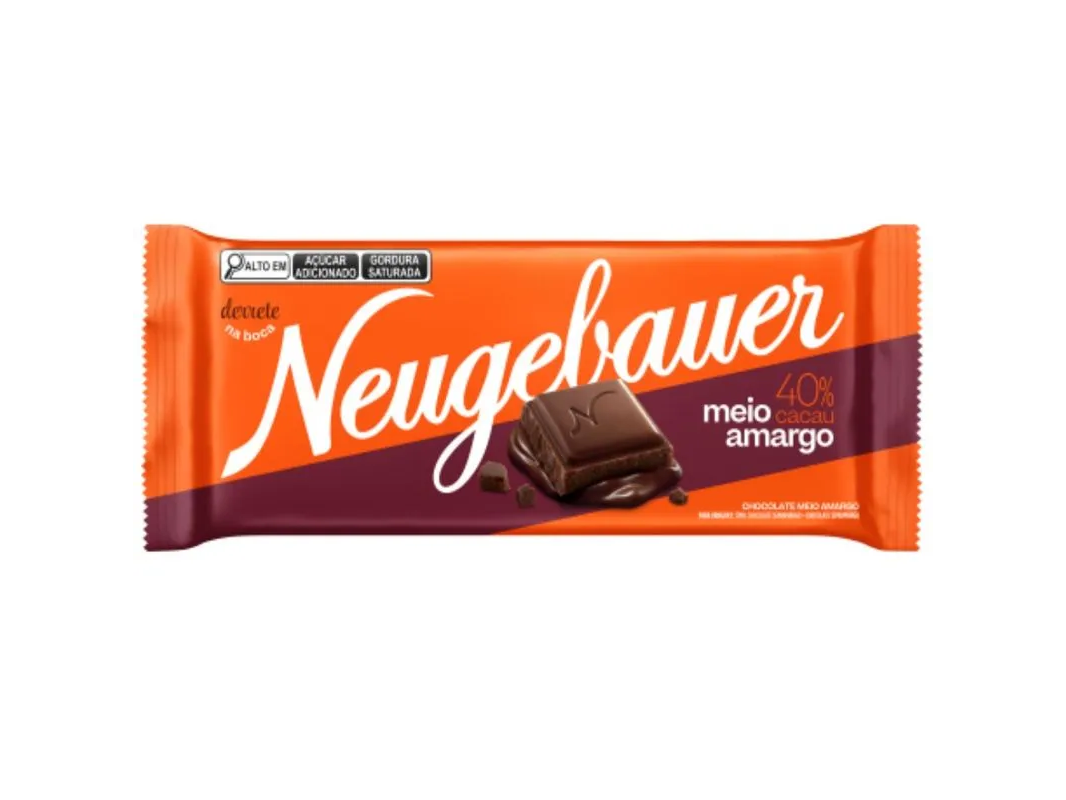 BARRA DE CHOCOLATE SEMIAMARGO NEUGEBAUER 80G