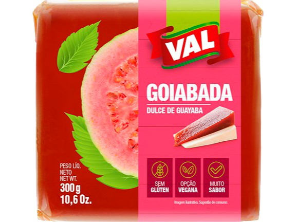 GOIABADA (DULCE DE GUAYABA) VAL EN TABLETA 300G