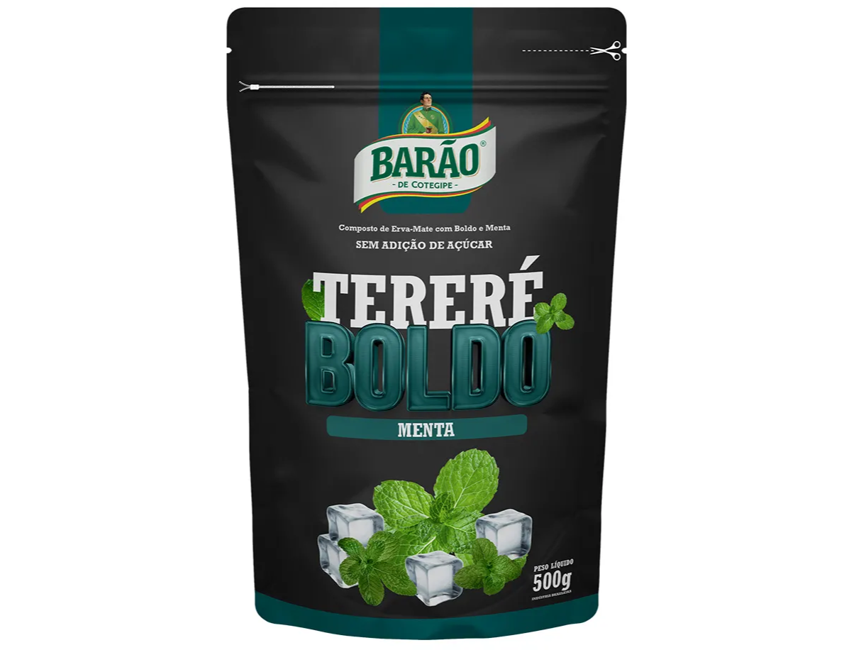 YERBA MATE BARÃO TERERÉ BOLDO CON MENTA 500G