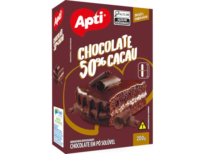 CHOCOLATE EN POLVO 50% CACAO APTI 200G