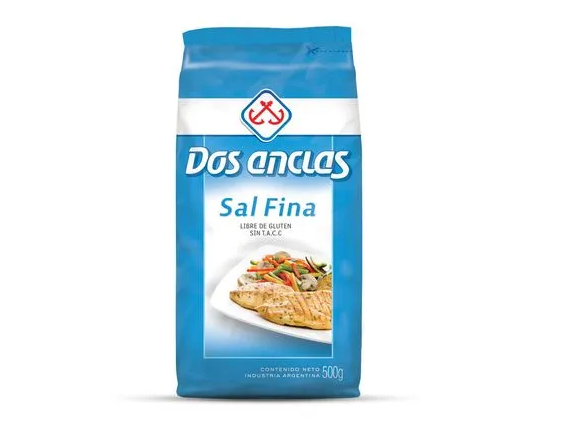 SAL REFINADA DOS ANCLAS 500G