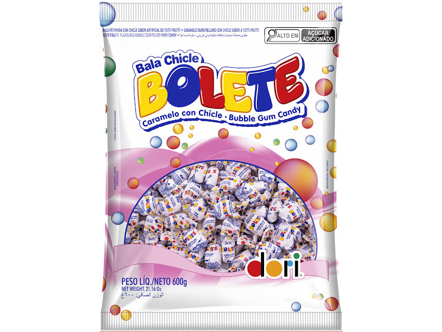PACK BALA (CARAMELO) BOLETE DORI TUTTI FRUTTI 600G