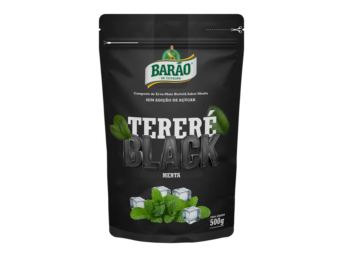 YERBA MATE BARÃO TERERÉ MENTA BLACK 500G