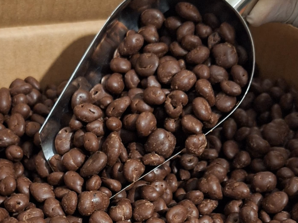 Pasas  de uva con chocolate