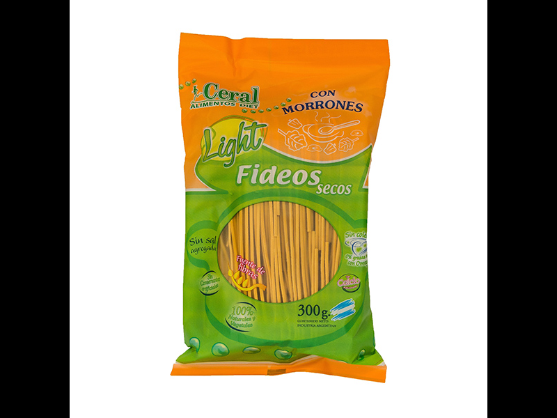Fideos de morrones