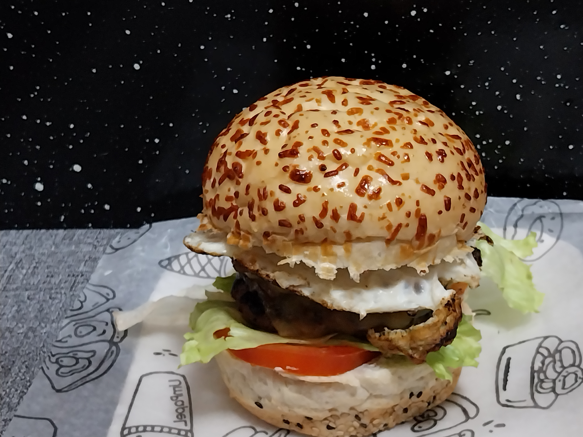 HAMBURGUESA DOBLE COMPLETA