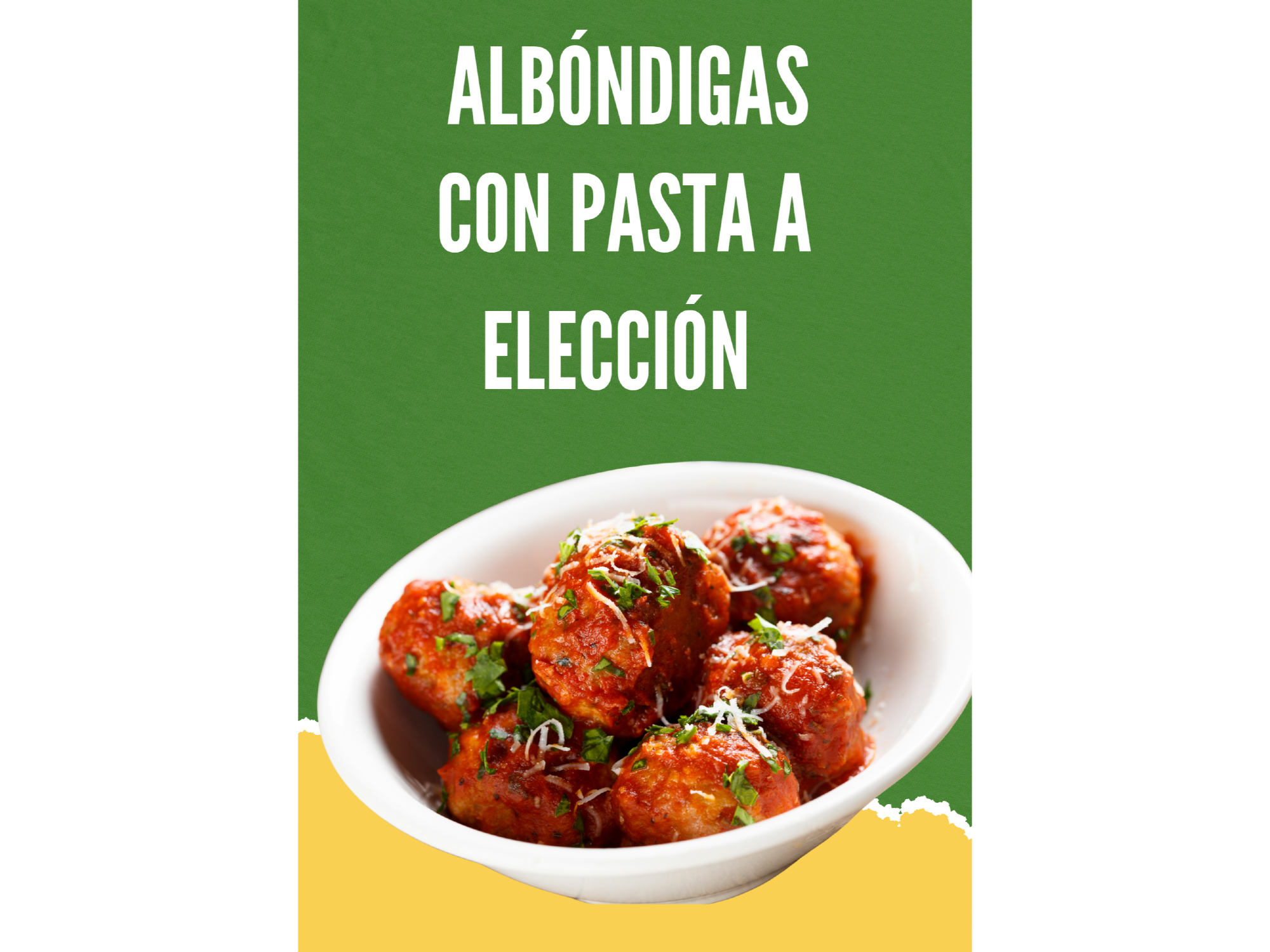 ALBONDIGAS CON TALLARINES